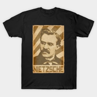 Friedrich Nietzsche Retro Propaganda T-Shirt